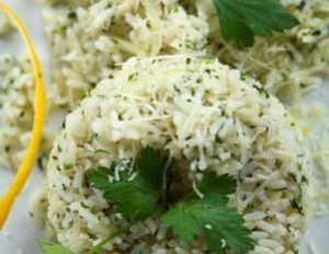 parsley rice - The Garden Kitchen