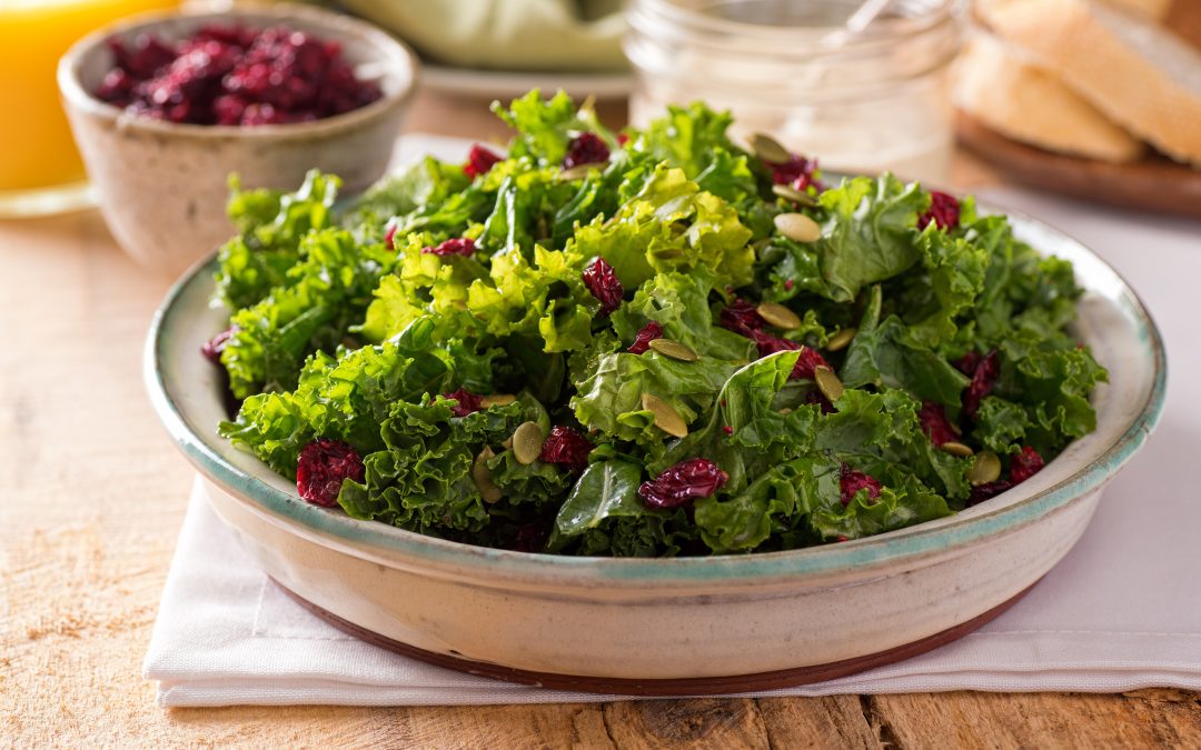 Winter Kale Salad with Balsamic Vinaigrette