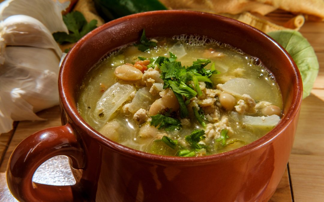 Green Chile Tepary Bean Stew