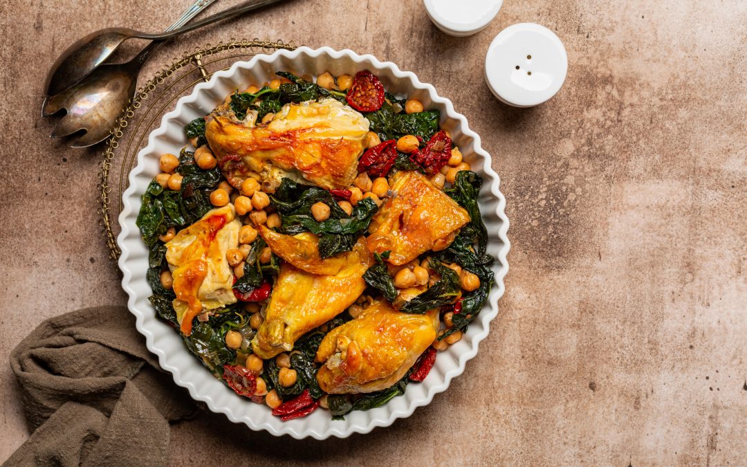 Skillet Chicken with Winter Greens