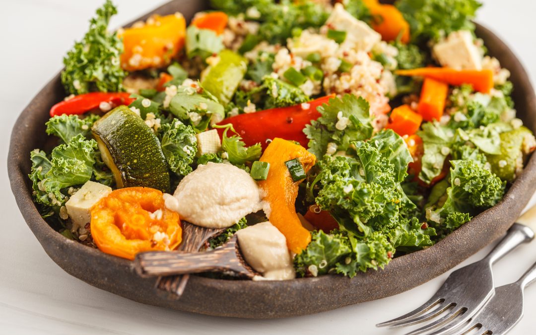 Greens and Roasted Pepper Salad