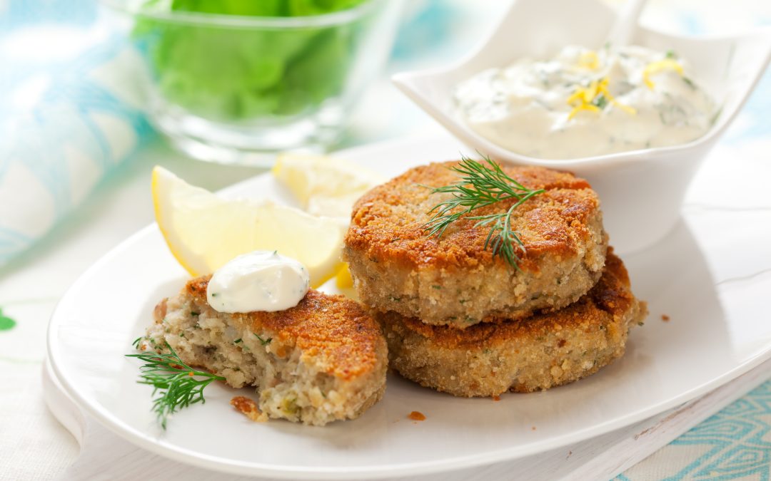 Fantastic Fish Cakes with Lemon Dill Sauce