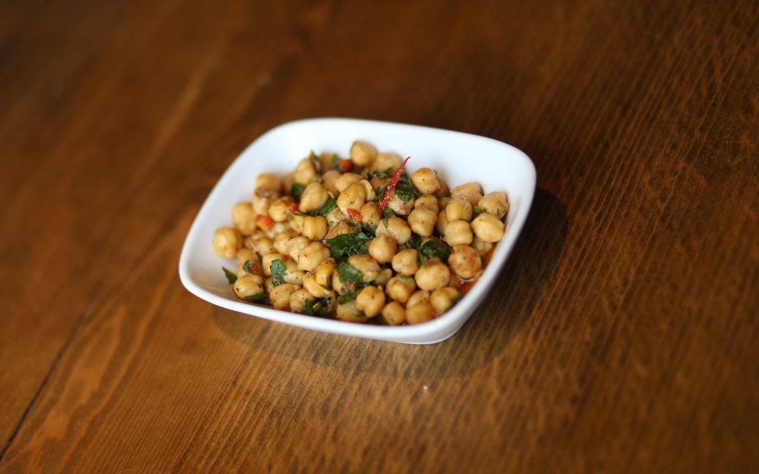 Spicy Fresh Garbanzos